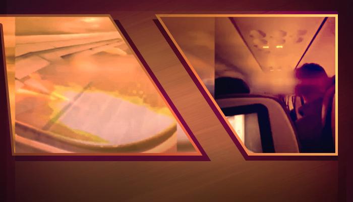 Yer: ABD! Havada panik anları: Tavşanın girdiği yolcu uçağının motoru alev aldı